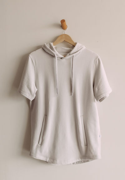 Unisex Short Sleeve Fleece Hoodie