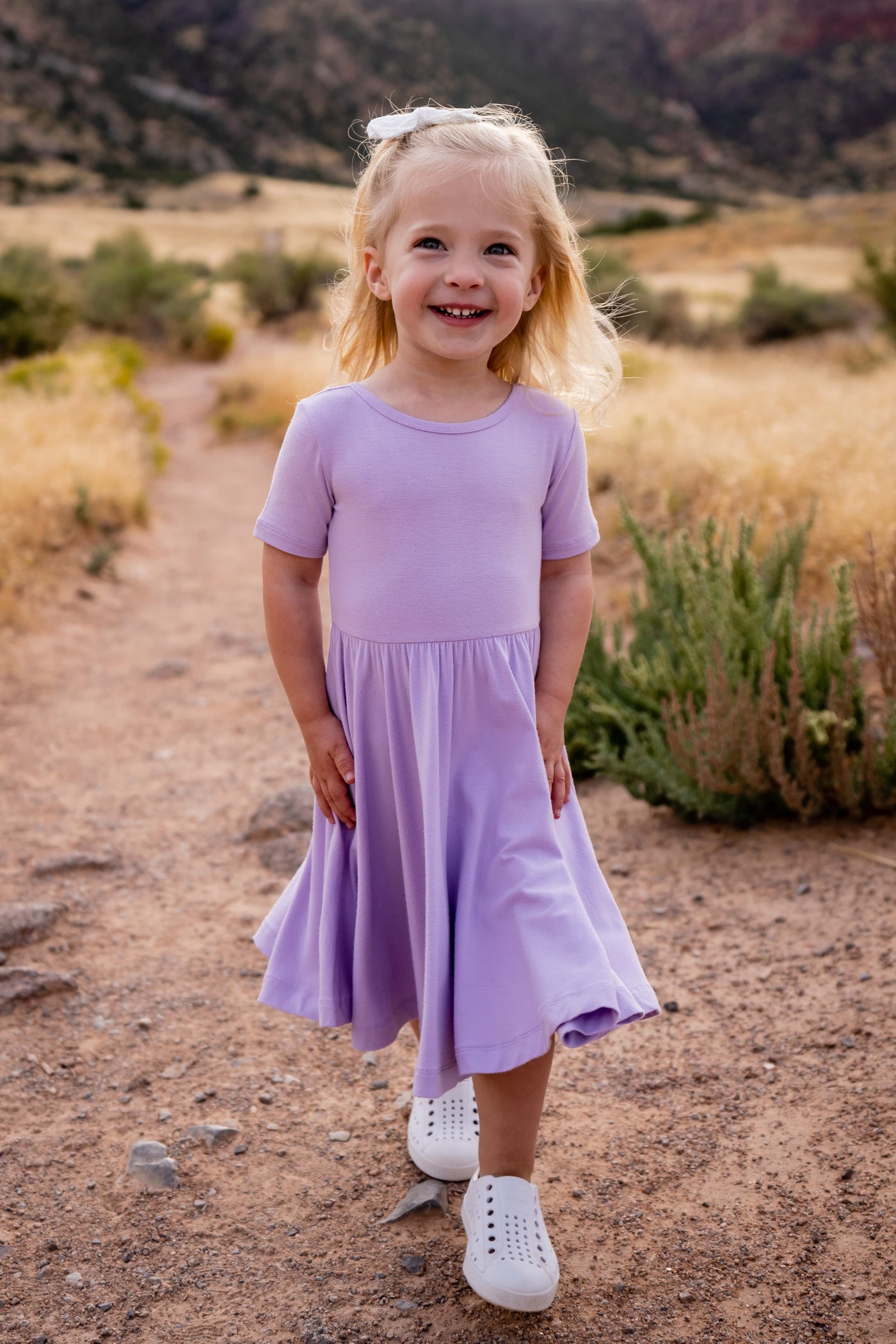 Short Sleeve Twirl Dress with Shorts